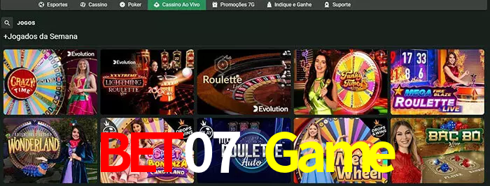 Bet07 Game bet