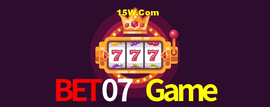 Slot Games Bet07 Game
